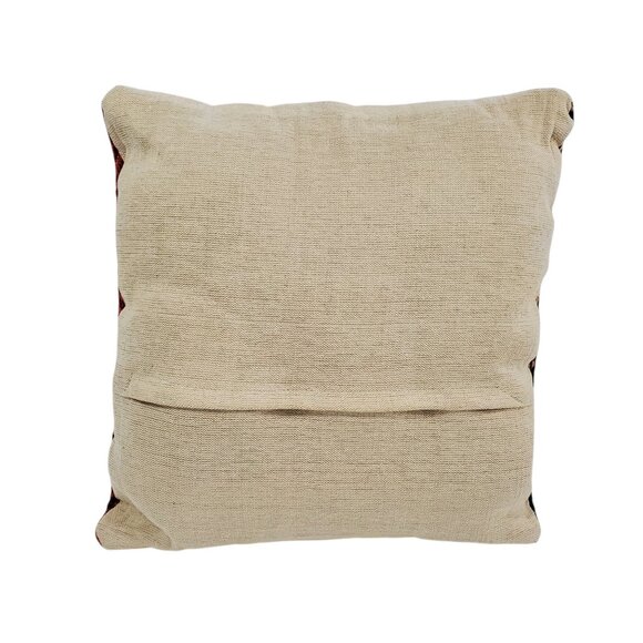 IKEA Vintage Inspired Kilim Throw Pillow 16"x16" Square Handmade In Turkey - Picture 2 of 8